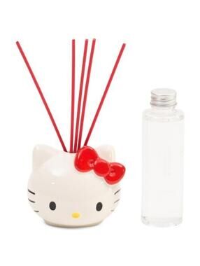 Hello Kitty Kawaii Ceramic Reed Diffuser Cute Sanrio Home Decor Vanilla Scent